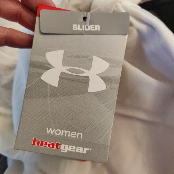 Under Armor New Women's Slider Shorts White Padded Size XXL Light Compression - Picture 8 of 9